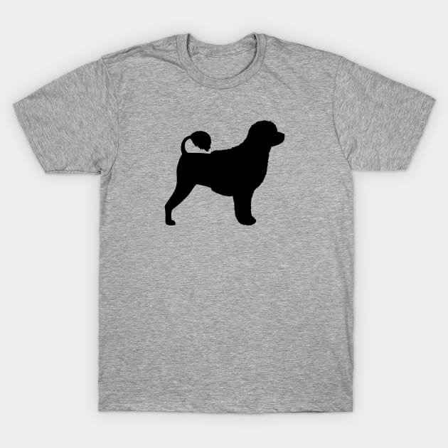 Portuguese Water Dog Silhouette T-Shirt by Coffee Squirrel